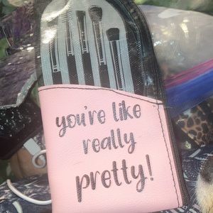 Néw make up brushes design makeup bag